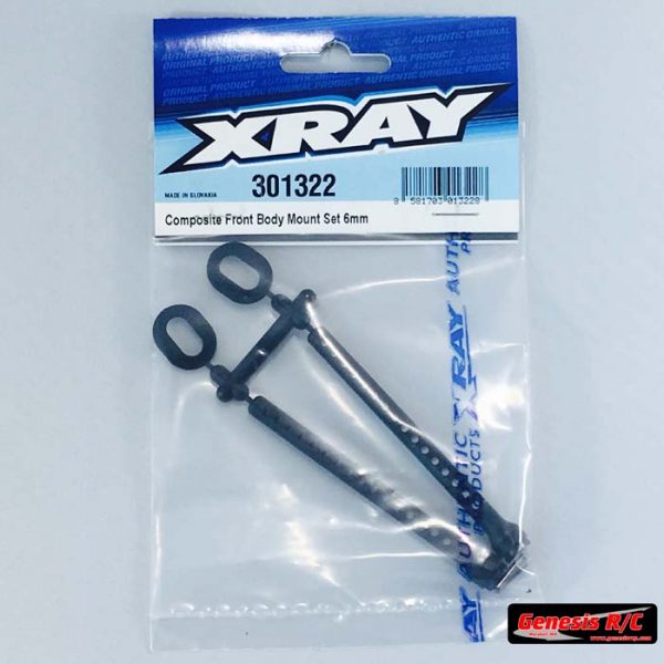 Xray 301322 - FRONT BODY MOUNT SET 6MM