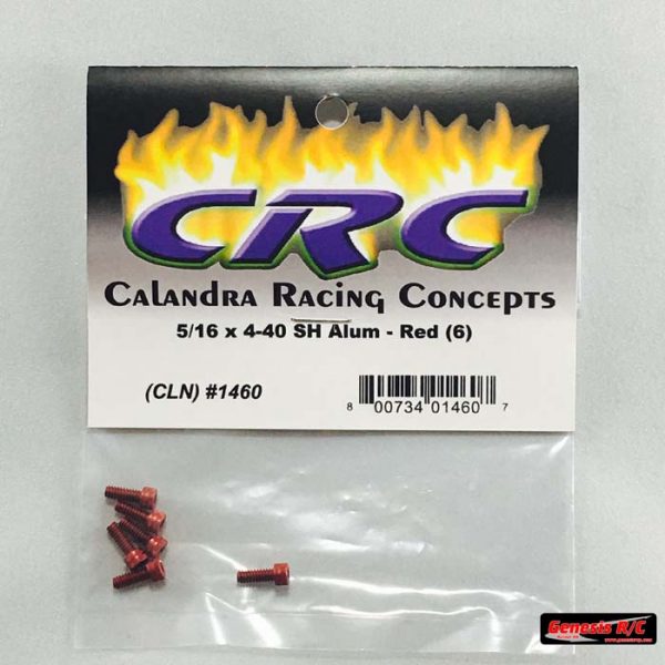CRC 1460 - 4-40 x 5/16 SH Alum Red (6)