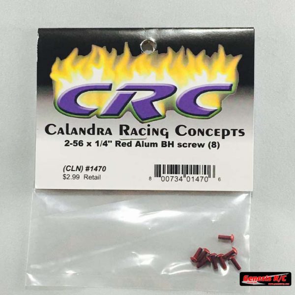 CRC 1470 - 2-56 x 1/4 BH Alum Red (8 pcs)