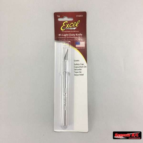 Excel 16001 -  Light Duty Knife w/Cap Carded