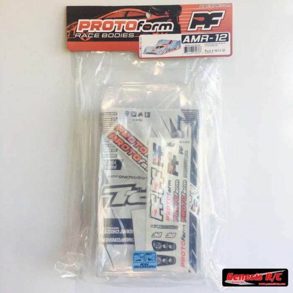 Protoform 1611-21 AMR-12 Ltweight Clear Body 1/12 OnRd Car