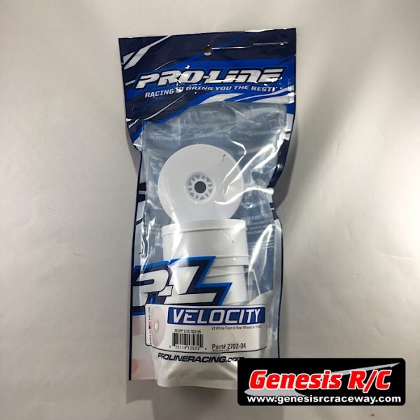 ProLine 2702-04 - Velocity V2 1/8 Buggy Rims (4) (White)