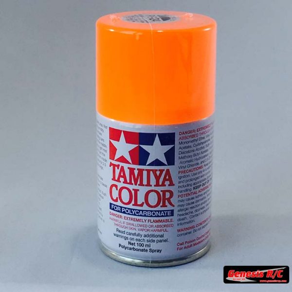 Tamiya 86024 - PS-24 Polycarbonate Spray Fluorescent Orange 3 oz