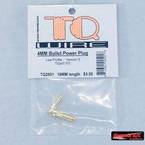 TQ Racing 2501 - 18MM 4MM BULLET MALE CONN..