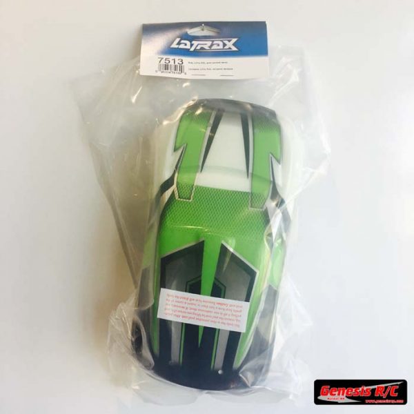 Traxxas 7513 - Body, LaTrax 1/18 Rally, green (painted)/ decals