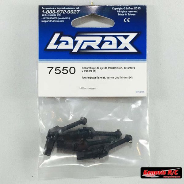 Traxxas 7550 - DRIVESHAFT ASSEMBLY, F&R (4)