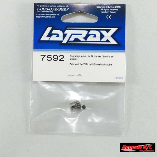 Traxxas 7592 - Gear 14t pinion/set screw 14t