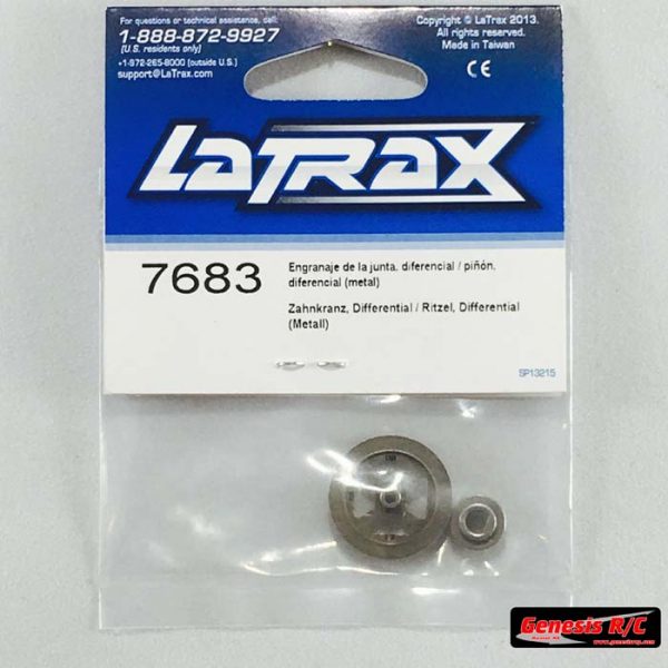 Traxxas 7683 - Ring gear, differential/ pinion gear, differential (metal)