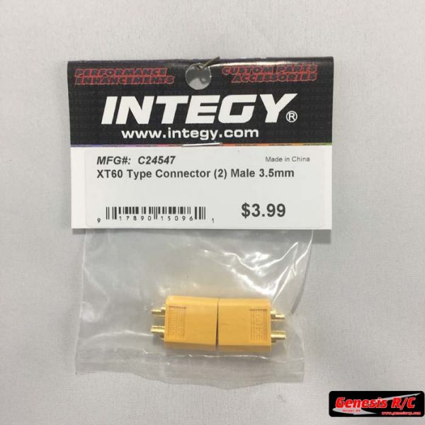Integy C24547 - XT60 Connector (2) Male 3.5mm