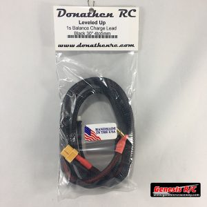 Donathen Racing Products DRC002 - 1s 30" Balance Lead, 4-5mm to XT60, Obsidian