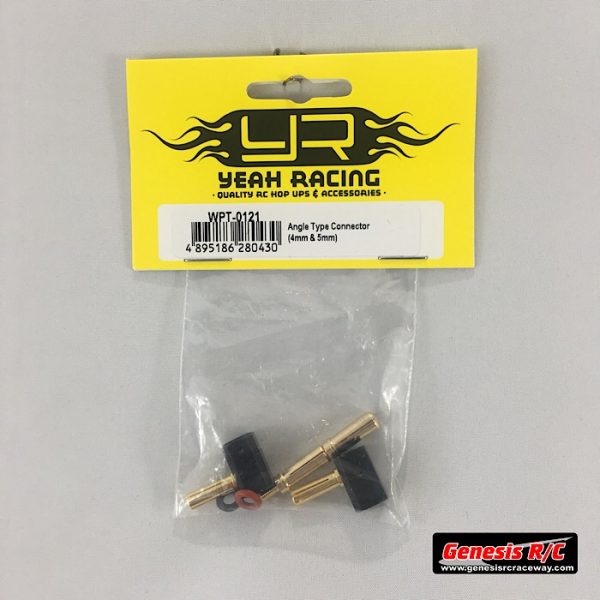 Yeah Racing YEAWPT0121 - Yeah Racing 4mm & 5mm Bullet Angled Connector Set