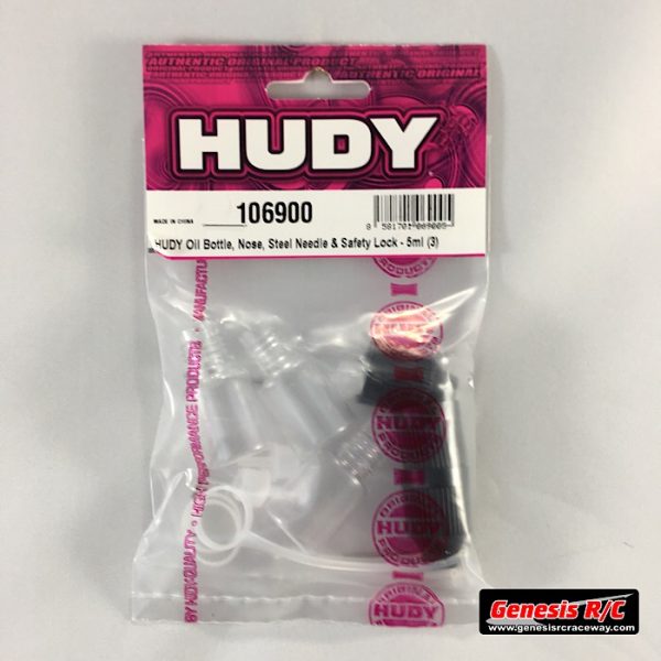 Hudy 106900 - Hudy Oil Bottle, Nose, Steel, Needle and Safety Lock