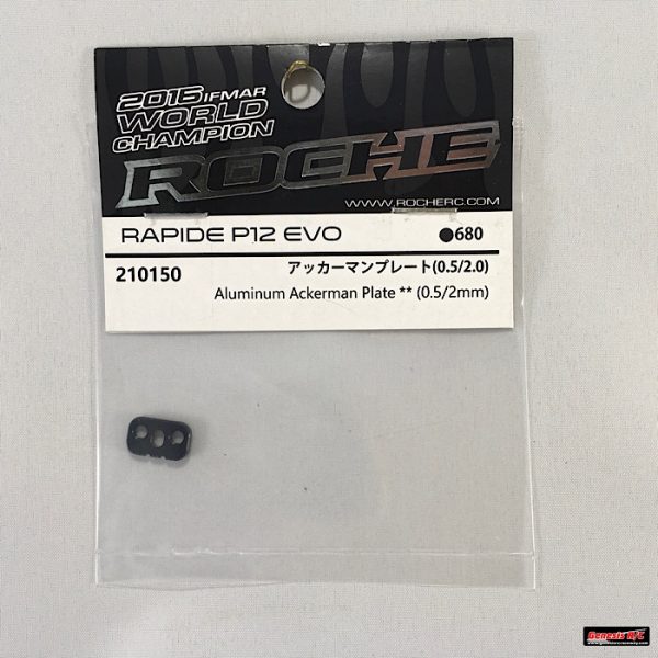 Roche 210150 - Rapide P12 EVO Aluminum Ackerman Plate (0.5/2mm)