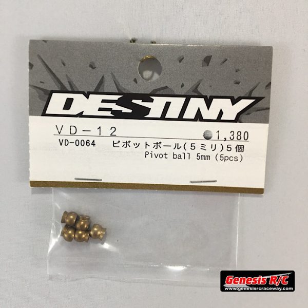 Destiny USA VD0064 - VD12 Pivot Ball 5mm (x5)