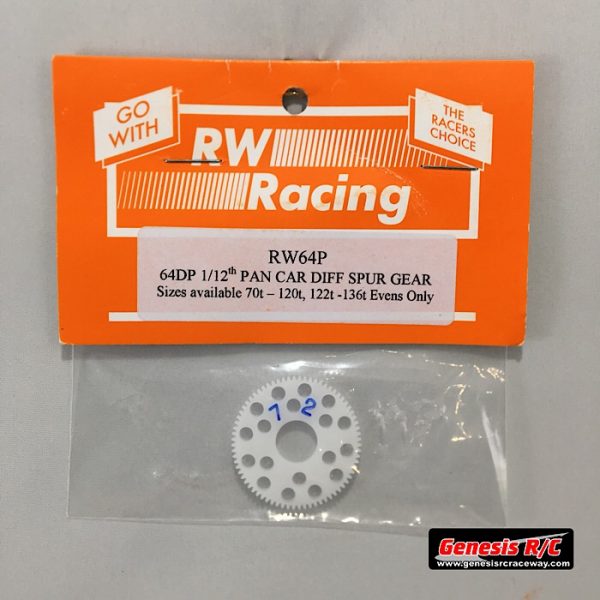 RW Gears RW64P72 - RW Racing 64P 72t Spur gear