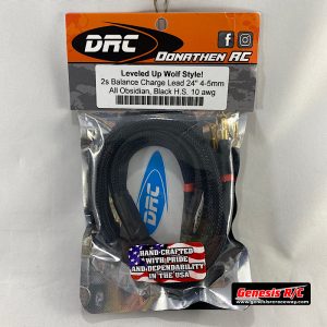Donathen Racing Products DRC005 - 2s 24" Balance Lead, 4-5mm to 4mm, Obsidian