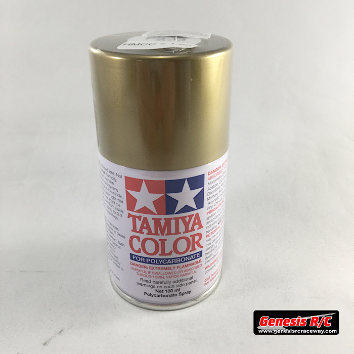 Tamiya 86013 - PS-13 Polycarbonate Spray Gold 3 oz - Genesis RC Raceway
