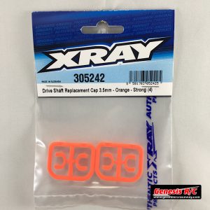 Xray 305242 - DRIVE SHAFT REPLACEMENT PLASTIC CAP 3.5 MM - ORANGE - STRONG (4)