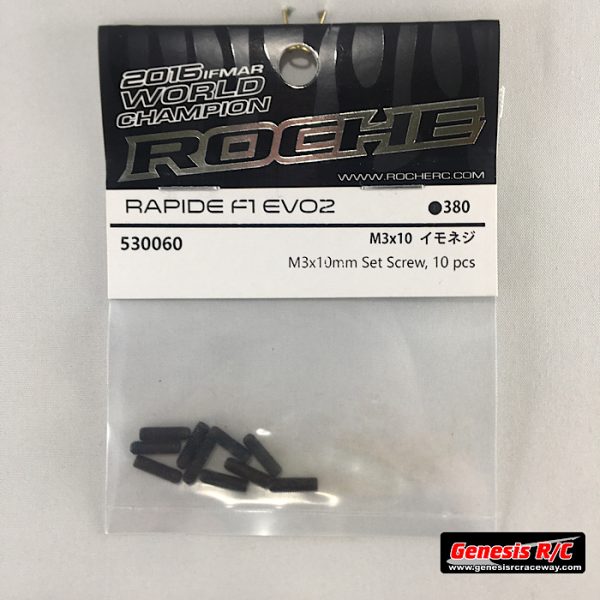 Roche 530060 - M3x10mm Set Screw, 10 pcs