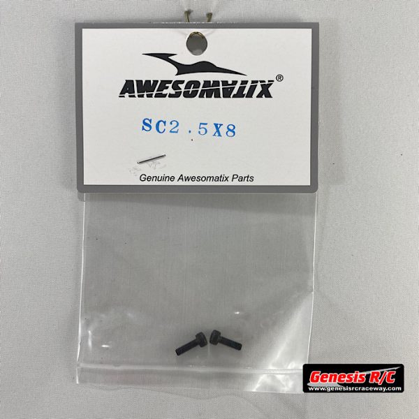 Awesomatix - AWEA12-SC25X8 - M2.5x8 Cap Head Screw x 2
