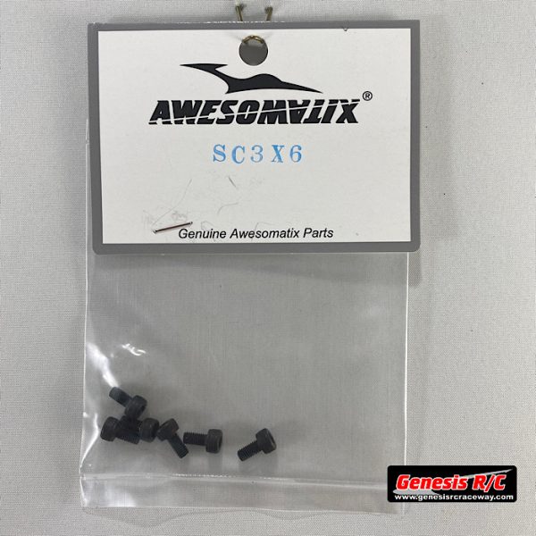 Awesomatix - AWEA12-SC3X6 - M3x6 Cap Head Screw x 6