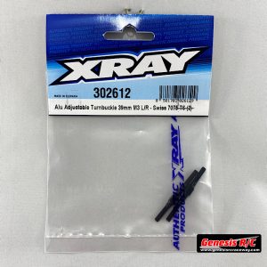 XRAY 302612 - ALU ADJ. TURNBUCKLE M3 L / R 39 MM - SWISS 7075 T6 (2)