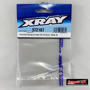 XRAY 372187 - FRONT COIL SPRING FOR 4MM PIN C=1.8-2.0 - SILVER (2)