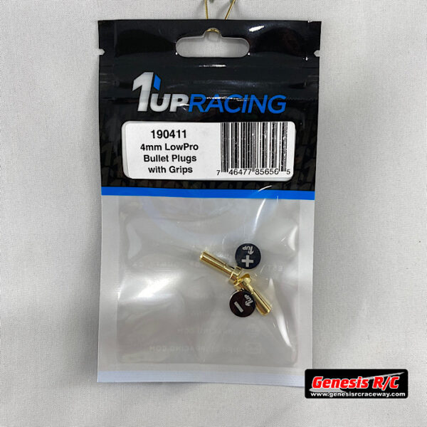 1Up 190411 - LowPro Bullet Plugs w/Grips 4mm Stealth