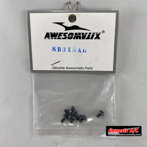 Awesomatix - AWEA800-SB3X5AL - M3x5 Alloy Button Head Screw x 8