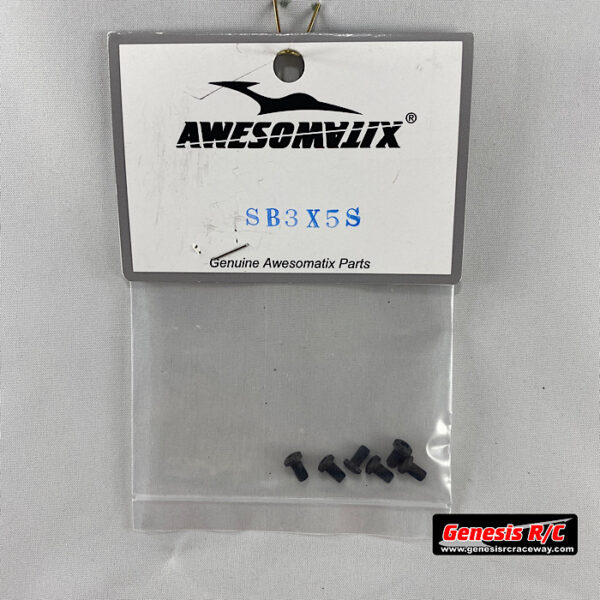Awesomatix - AWEA12-SB3x5S - M3x5 Small Button Head Screw x6