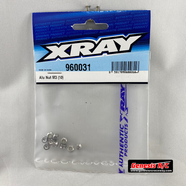 XRAY 960031 - ALU NUT M3 (10)