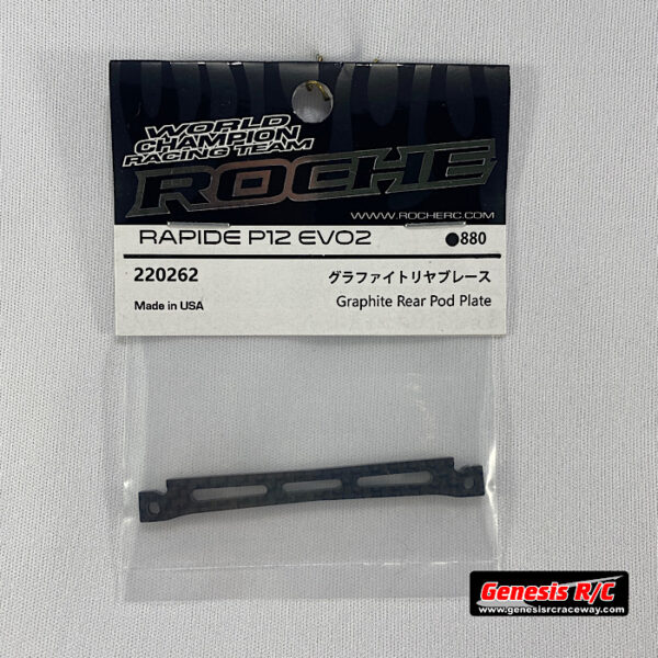 Roche 220262 - Rapide P12 EVO2 Graphite Rear Pod Plate