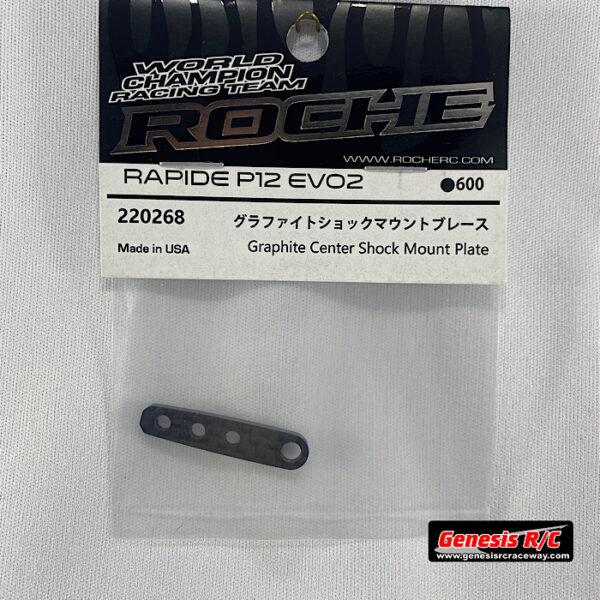 Roche 220268 - Rapide P12 EVO2 Graphite Center Shock Mount Plate