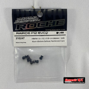 Roche 310247 - Aluminium 4.8x6mm Ballstud, Reinforced, 6 pcs