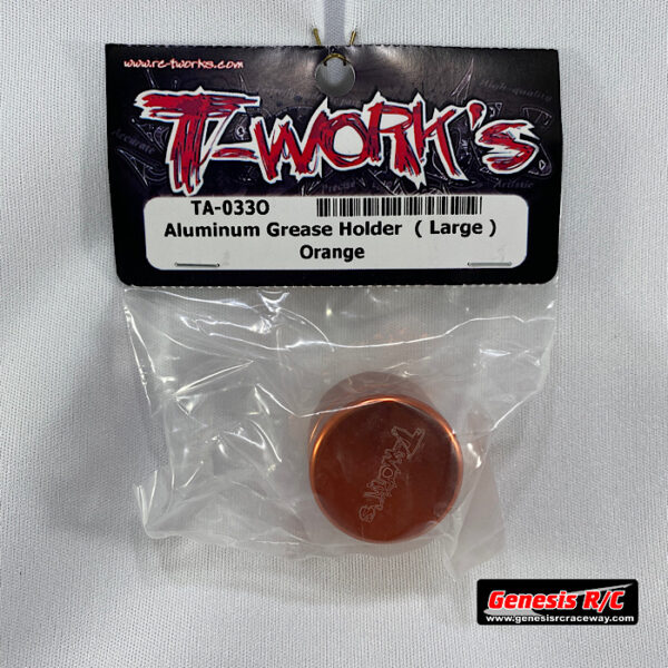 T-Work's TWKTA-033O - Aluminum Grease Holder (Large Orange)