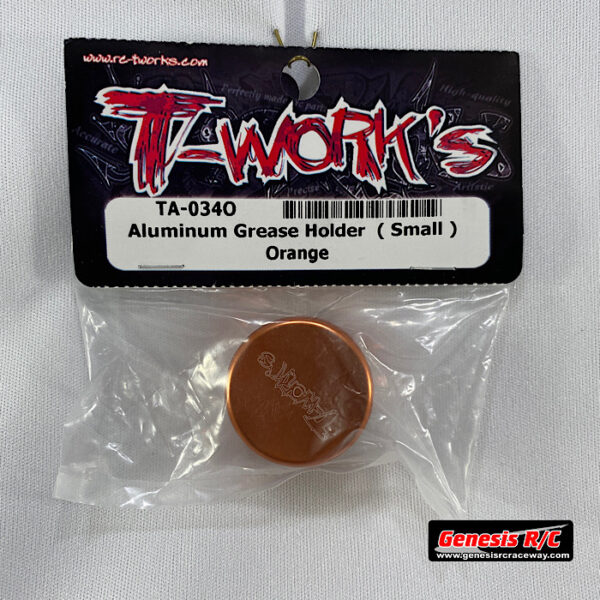 T-Work's TWKTA-034O - Aluminum Grease Holder (Small Orange)