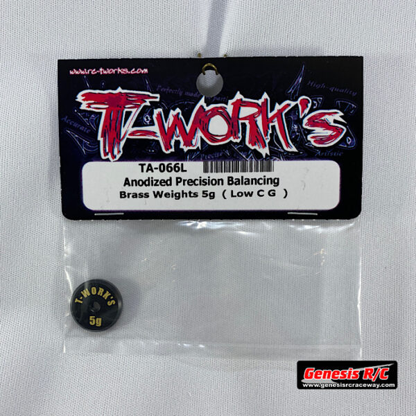 T-Work's TWKTA-066L - Anodized Precision Balancing Brass Weights 5g (Low CG)