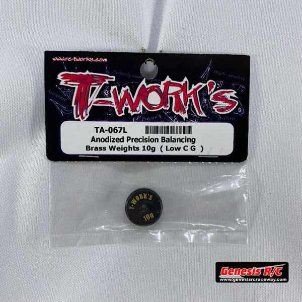 T-Work's TWKTA-067L - Anodized Precision Balancing Brass Weights 10g (Low CG)