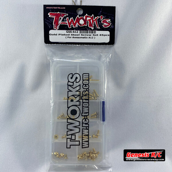 T-Work's TWKGSS-A12 - Gold Plated Steel Screw Set 45pcs. (A12)
