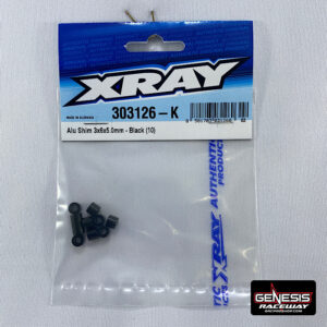 XRAY 303126K - ALU SHIM 3x6x5.0MM - BLACK (10)