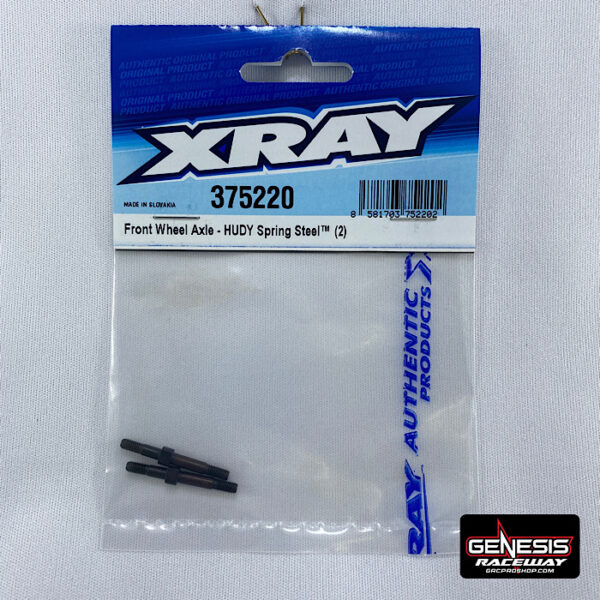 XRAY 375220 - FRONT WHEEL AXLE - HUDY SPRING STEEL (2)