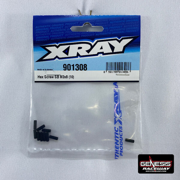 XRAY 901308 - HEX SCREW SB M3x8 (10)