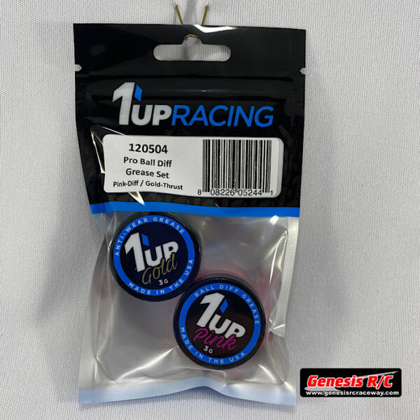 1Up 120504 - Pro Ball Diff Grease Set - Includes Gold & Pink