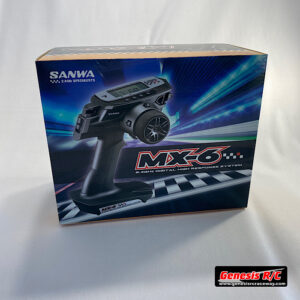 Sanwa 101A32561A - MX-6 3-channel Pistol Transmitter w/ RX-391W Waterproof Receiver - dry/no servos - surface