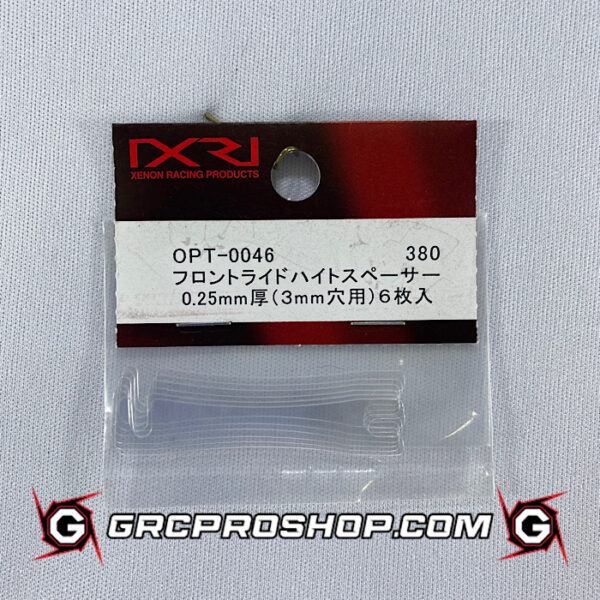 Xenon USA OPT-0046 Front ride height spacer 3mmx0.25mm (6 PCS)