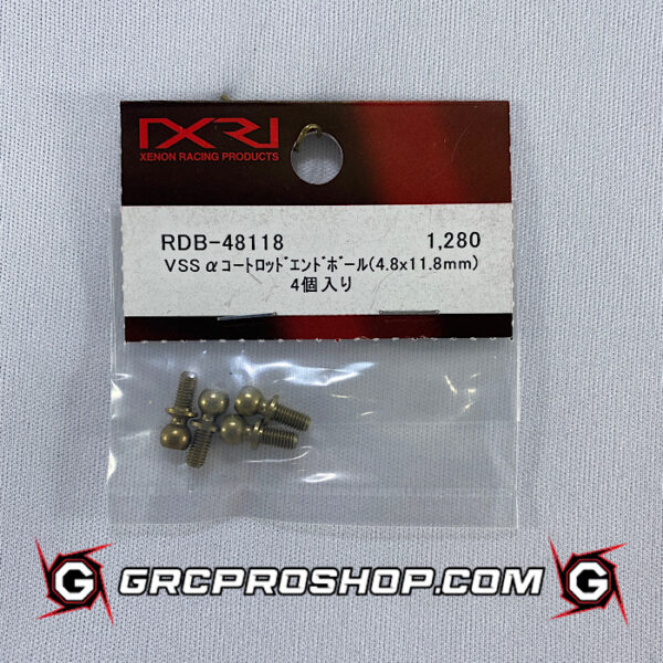 Xenon USA RDB-48118 VSS 4.8mm x 11.8mm rod end ball (4pcs)