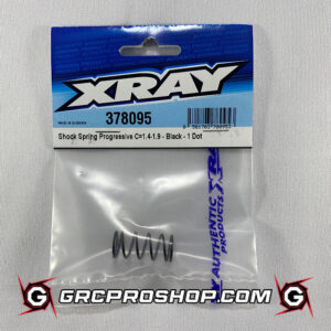 XRAY 378095 - SHOCK SPRING PROGRESSIVE C=1.4-1.9 - BLACK - 1 DOT