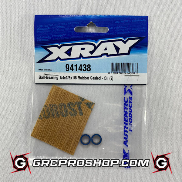 XRAY 941438 - BALL-BEARING 1/4"x3/8"x1/8" RUBBER SEALED - OIL (2)