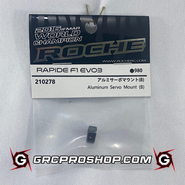 RHE210278 - Rapide F1 EVO3 Aluminum Servo Mount (B)