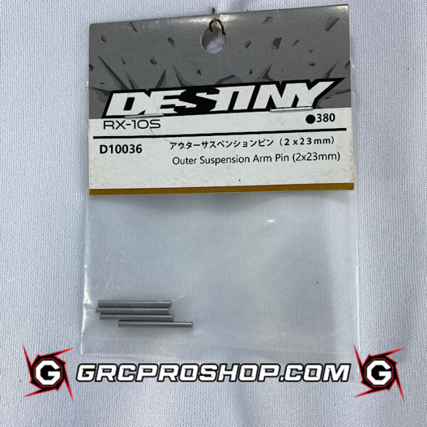 Destiny USA D10036 - Outer Suspension Arm Pin (2x23mm)